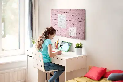 Kurk prikbord Bakstenen muur