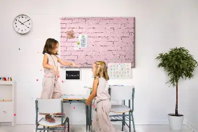 Kurk prikbord Bakstenen muur