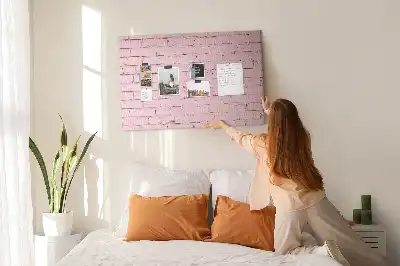 Kurk prikbord Bakstenen muur