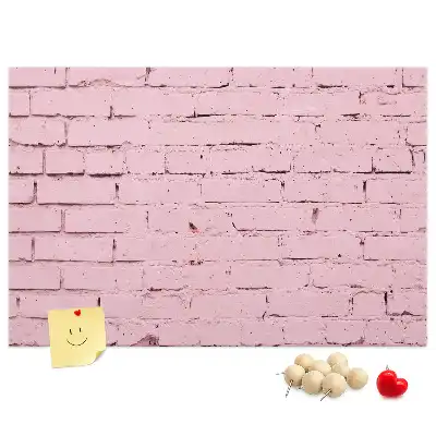 Kurk prikbord Bakstenen muur