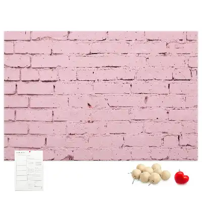 Kurk prikbord Bakstenen muur