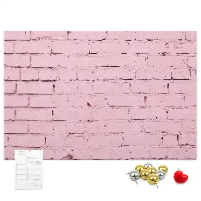 Kurk prikbord Bakstenen muur