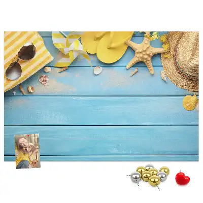 Memobord van kurk Strandaccessoires