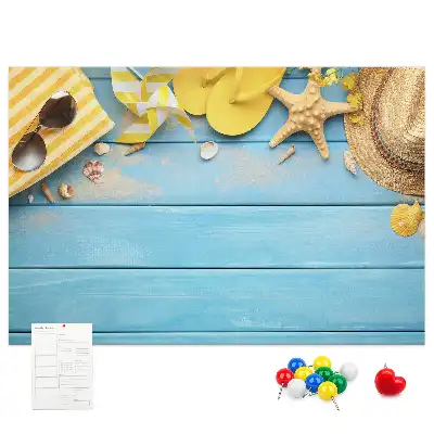 Memobord van kurk Strandaccessoires