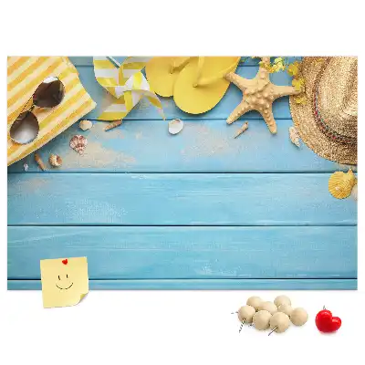 Memobord van kurk Strandaccessoires