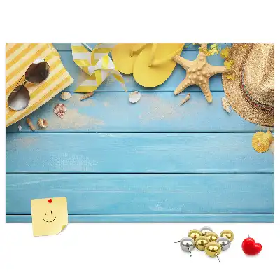 Memobord van kurk Strandaccessoires