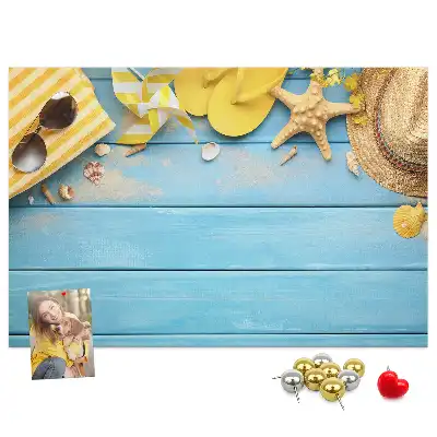 Memobord van kurk Strandaccessoires