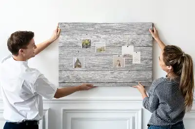 Memobord van kurk Houten panelen