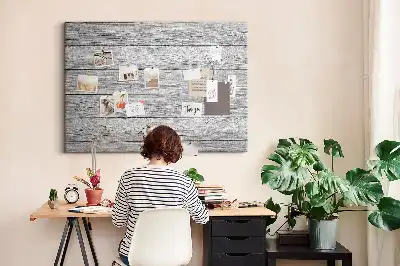 Memobord van kurk Houten panelen