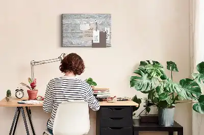 Memobord van kurk Houten panelen