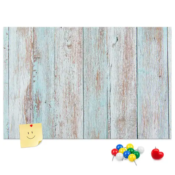 Kurk prikbord Pastelkleurig hout