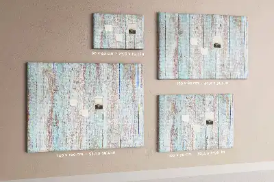 Kurk prikbord Pastelkleurig hout