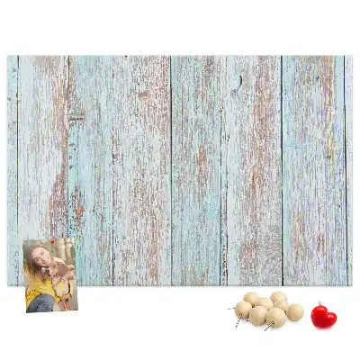 Kurk prikbord Pastelkleurig hout