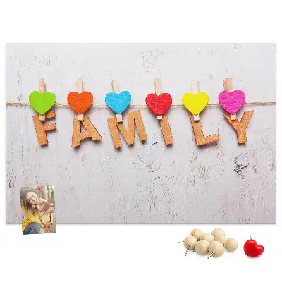 Kurk prikbord Familieopschrift
