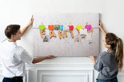 Kurk prikbord Familieopschrift