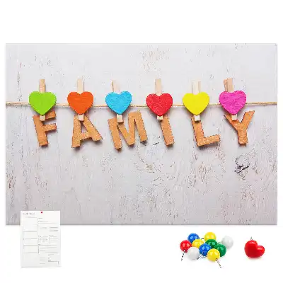 Kurk prikbord Familieopschrift
