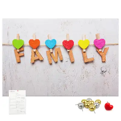 Kurk prikbord Familieopschrift