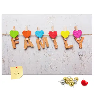 Kurk prikbord Familieopschrift