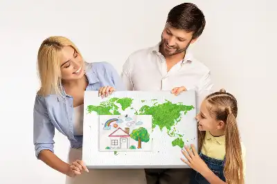 Memobord van kurk Kaart groen gras