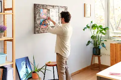 Memobord van kurk Antieke atlaskaart