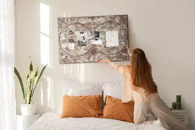 Memobord van kurk Antieke atlaskaart