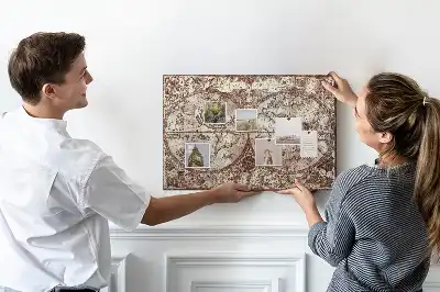 Memobord van kurk Antieke atlaskaart