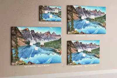 Memobord van kurk Rotsachtig berglandschap