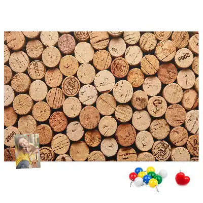 Kurk prikbord Houten wijnkurken