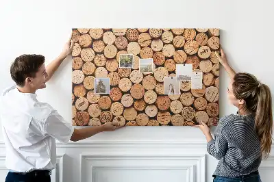 Kurk prikbord Houten wijnkurken