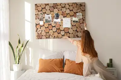 Kurk prikbord Houten wijnkurken