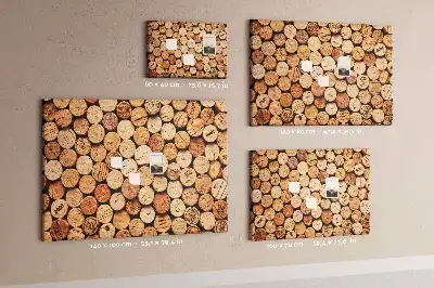 Kurk prikbord Houten wijnkurken