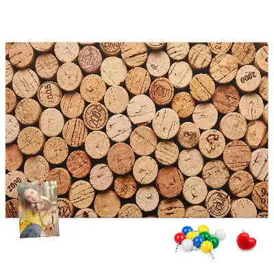 Kurk prikbord Houten wijnkurken