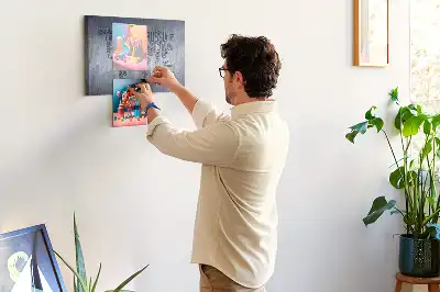 Memobord van kurk Landen van de wereld van letters