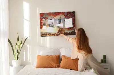 Memobord van kurk Eiffeltoren