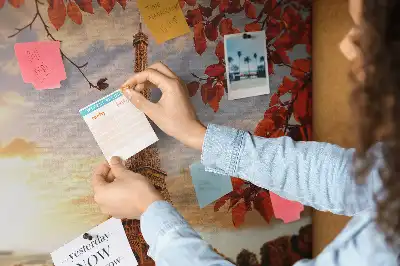 Memobord van kurk Eiffeltoren