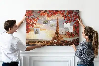 Memobord van kurk Eiffeltoren