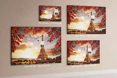 Memobord van kurk Eiffeltoren