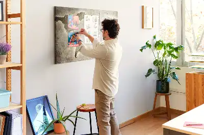 Kurk prikbord Panoramische wereldkaart