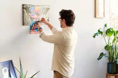 Kurk prikbord Panoramische wereldkaart