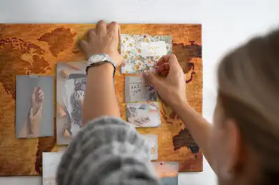 Memobord van kurk Grote wereldkaart