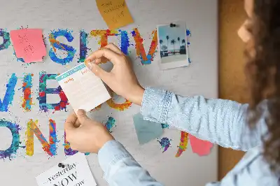 Memobord van kurk Positief citaat