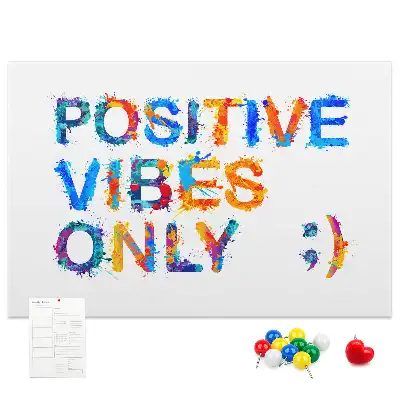 Memobord van kurk Positief citaat