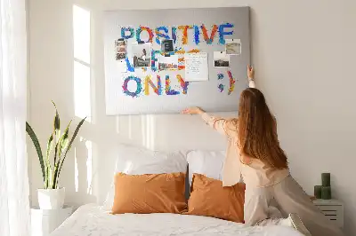 Memobord van kurk Positief citaat