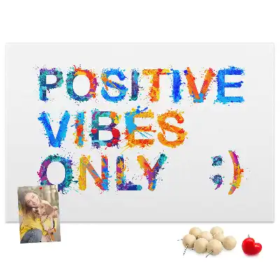 Memobord van kurk Positief citaat