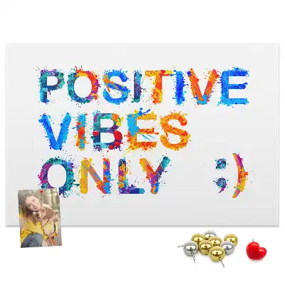 Memobord van kurk Positief citaat