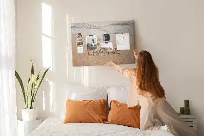 Memobord van kurk Citaat op het strand