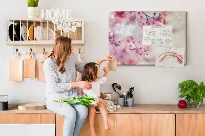 Memobord van kurk Bloemen lente