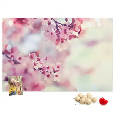 Memobord van kurk Bloemen lente