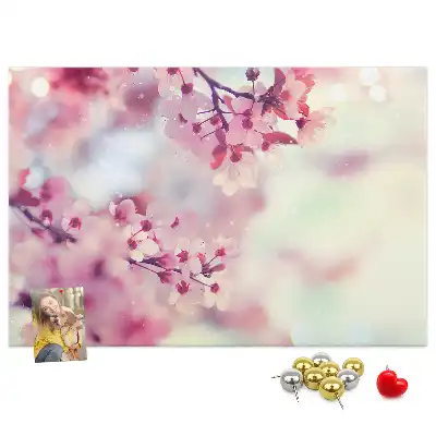 Memobord van kurk Bloemen lente