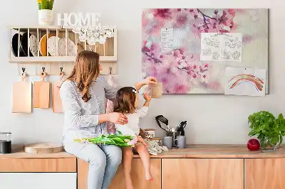 Memobord van kurk Bloemen lente